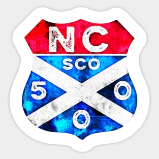 North Coast 500 Scottish Coast Vintage Driving Emblem Sticker